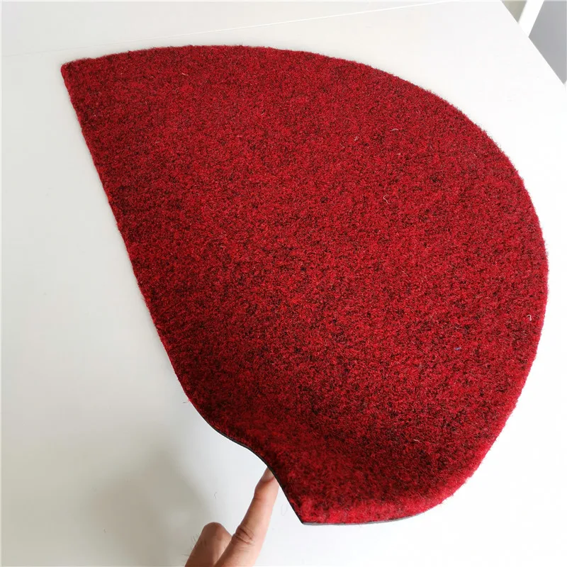 half moon rubber backed coco coir fiber floor mat