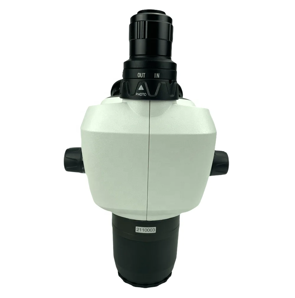 ZM-6847THE 0.68X-4.7X Trinocular Stereo Microscope head body with 10X/23mm eyepieces and 1X C-mount adapter