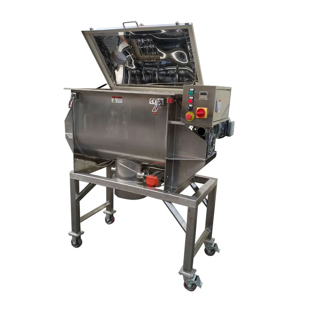 SS 304 Heavy Duty Rice Coffee Tea Powder Food Ribbon Blender Mixing Blending Machine