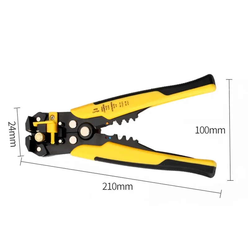 Crimper Cable Cutter Adjustable Automatic Wire Stripper Multifunctional Stripping Crimping Pliers Terminal Hand Tool