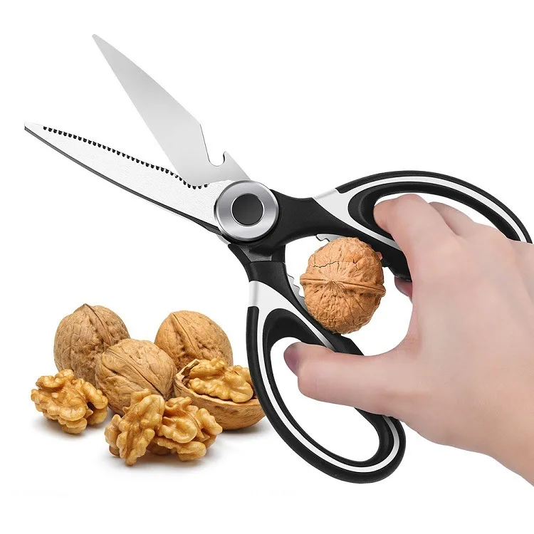 2023 kitchen gadgets Multifunctional Meat Fish Chicken Bone Stainless steel Shears Kitchen Scissors