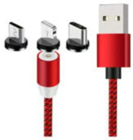 Горячая Распродажа 3 в 1 Магнитный 3A кабель для быстрой зарядки Micro Usb Type C передачи данных телефона Samsung Android