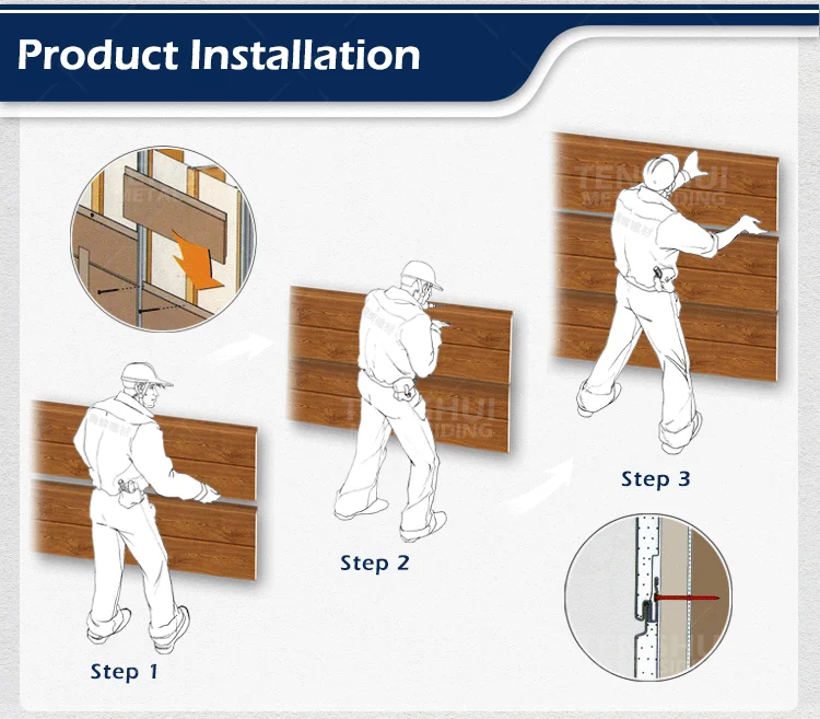 Fireproof polyurethane foam sandwich panels insulated metal seamless sandwich panels
