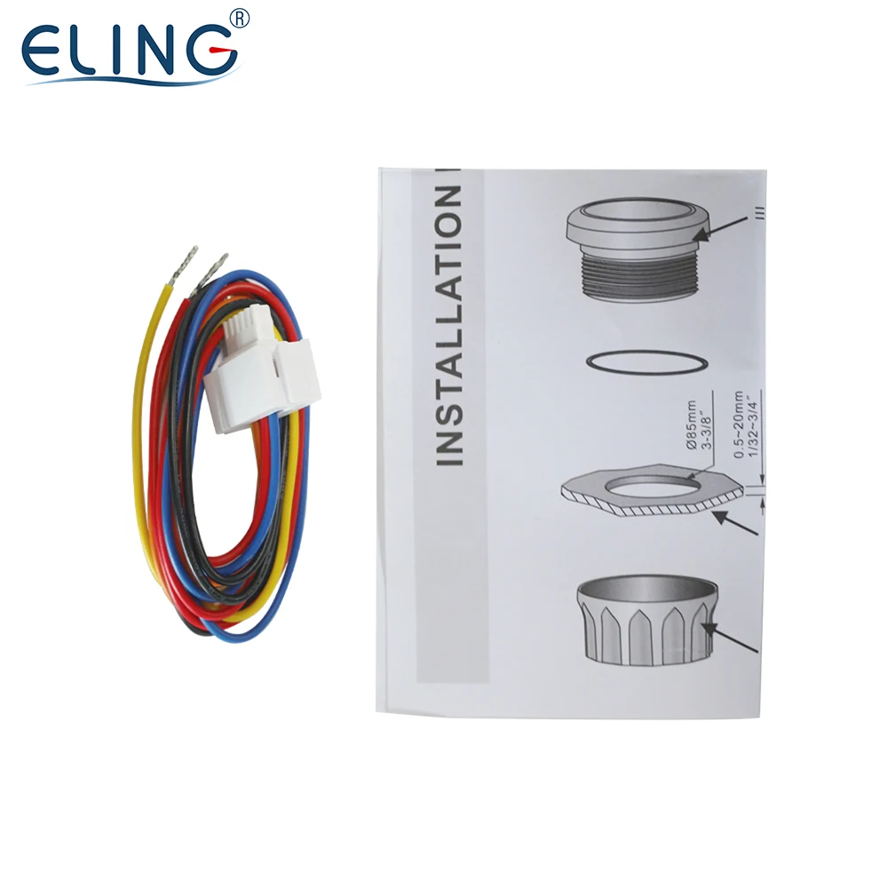 KUS Tachometer RPM Gauge REV Meter with Hour Meter 0-6000RPM 85mm 12V/24V with Backlight