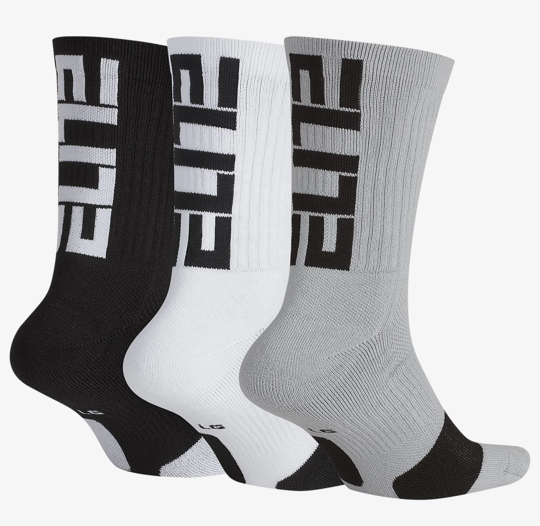 Белые спортивные баскетбольные Элитные носки из полиэстера с логотипом на заказ для мужчин