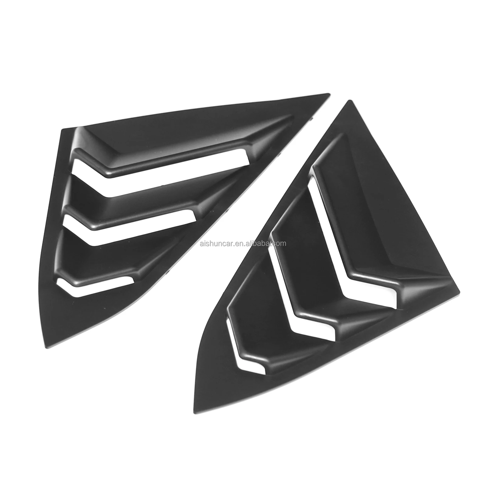 Накладки на заднее боковое окно DTOUCH, матовые черные оконные жалюзи В гоночном стиле из АБС, совместимы с Honda Civic 2016-2020