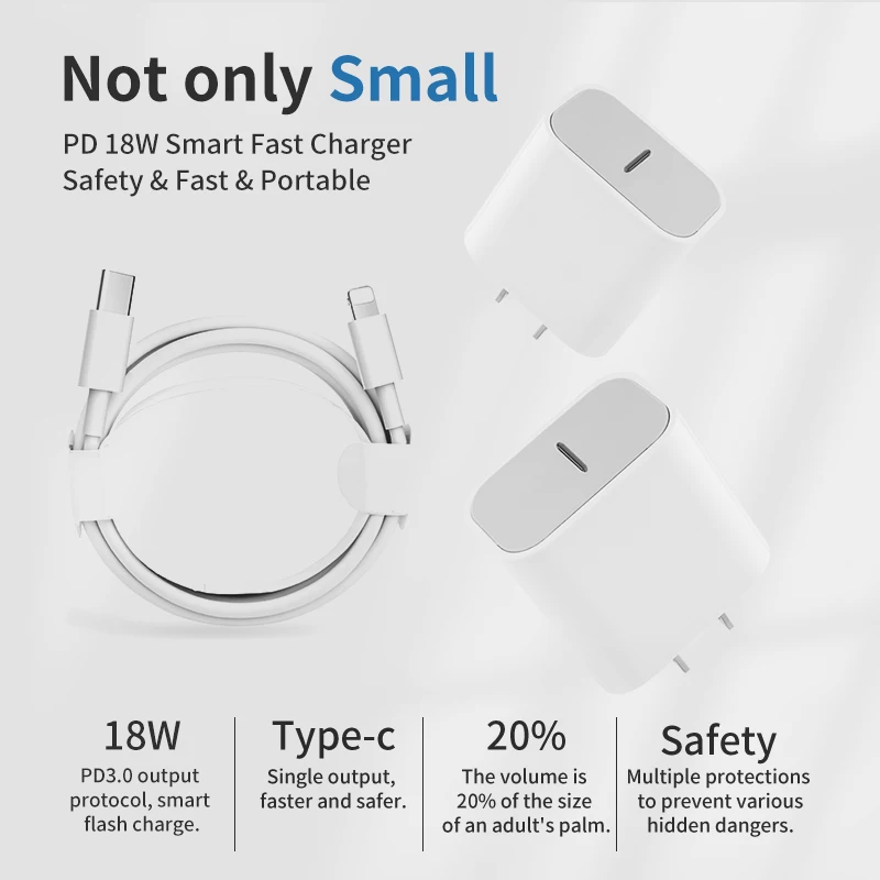 cell phone chargers wholesale 18 Watt pd wall charger for cell phone quick charger with fcc