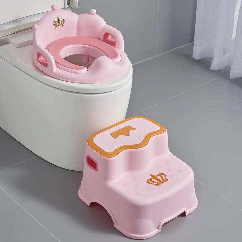 New Crown Design Baby Potty Training Seat With Handle Kids Toilet Seat Reducer Child Portable Toilet Seat Potty Trainer