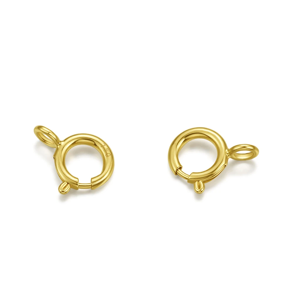  Manufacturer of 9K/14K/18K Solid Gold Fine Jewelry Findings 5.0 Clasps Spring Ring Clasp
