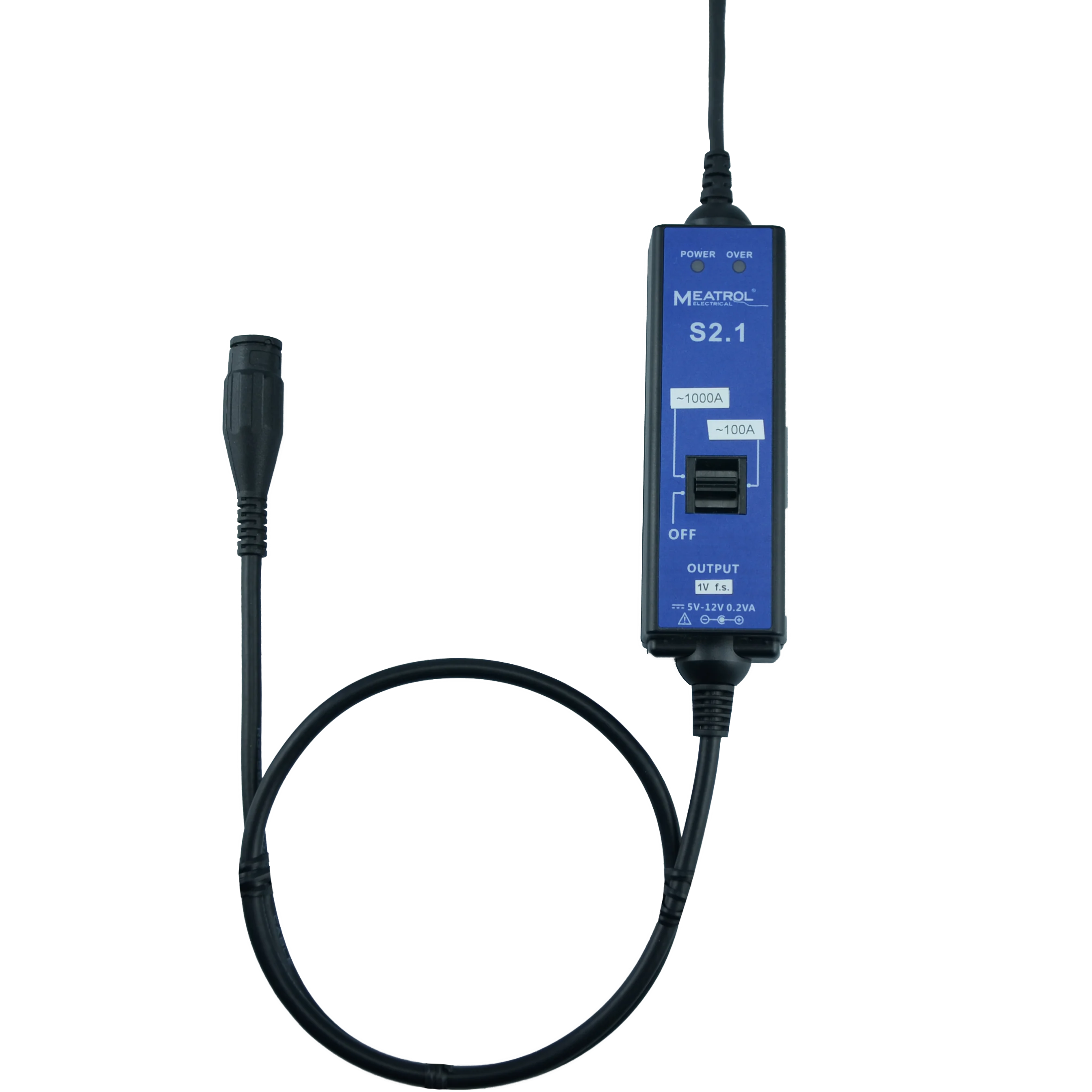 MEATROL S2.1 Handheld Rogowski Coil Integrator - Single Phase, Dual Current,Mini Enclosure for Accurate Power Analyzer