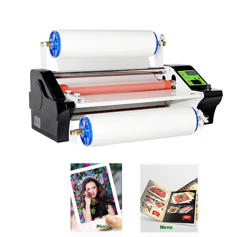 Desktop A3 Laminator Roll to Roll Hot Cold Transfer Pet Film AB Film Laminating Machine for UV DTF Printer