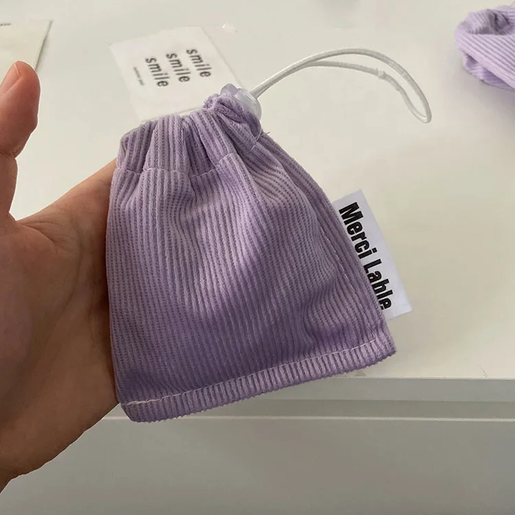 new design women flower vegetable seed packaging pocket popular pattern sweetie girl lipstick pack mini drawstring bag