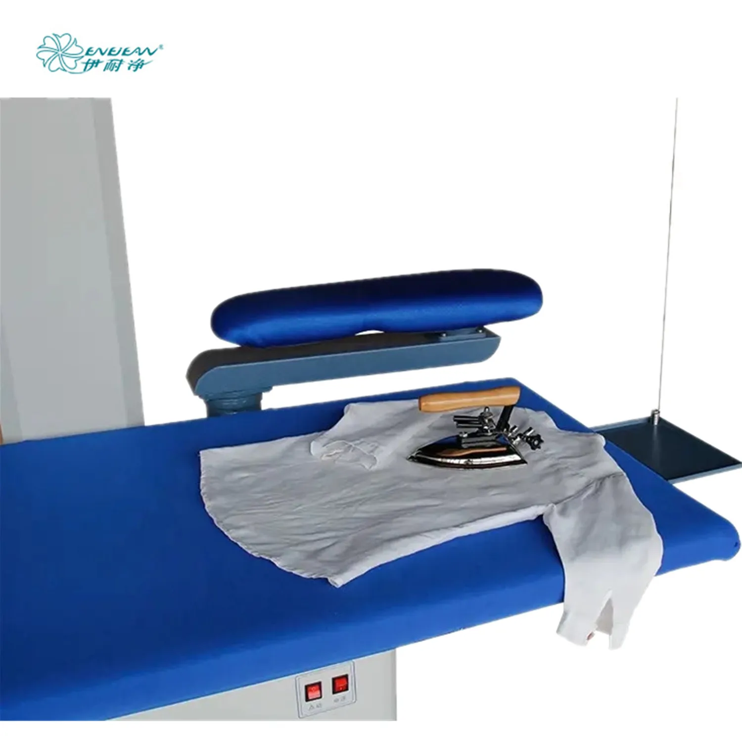Professional commercial tablecloth ironing machine steam clothes pressing ironing board table
