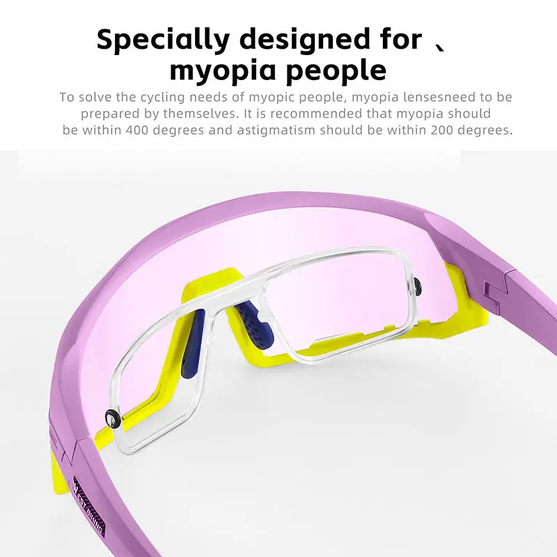 Фотохромные очки в большой оправе для езды на Западном велосипеде удобные легкие высокой четкости подходящие близорукости