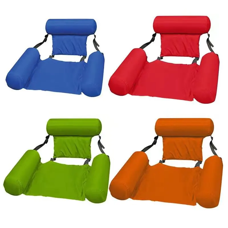 
Swimming Floating Chair Foldable Pool Seats Inflatable Bed Lounge Chairs Air Mattress For Adult 
