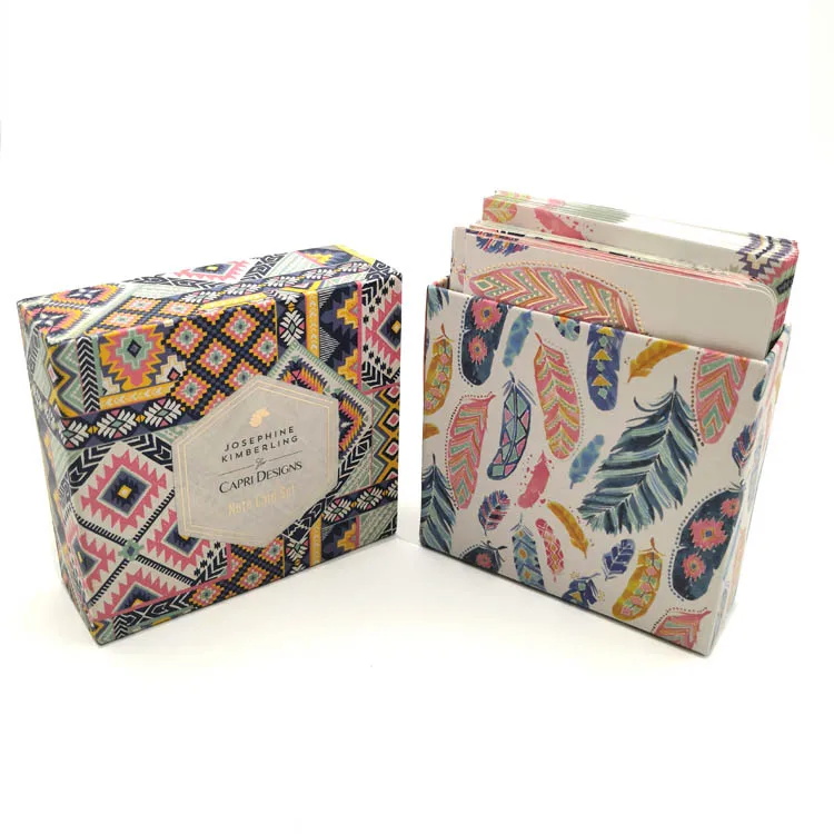 Gold foil Custom Print all occasion Note Cards Boxed set with envelope
