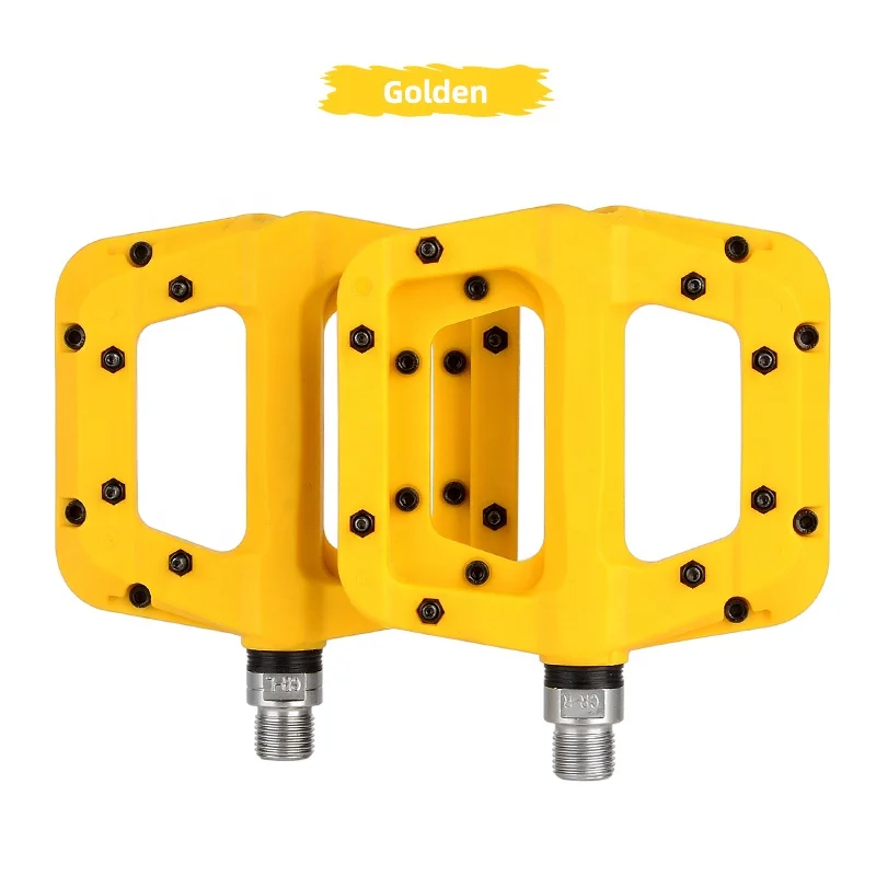 Guaranteed Red Lightweight MTB Nylon Bicycle Pedals 3 Bearing Non-Slip Bike Pedal For Road BMX High Quality Bike Parts