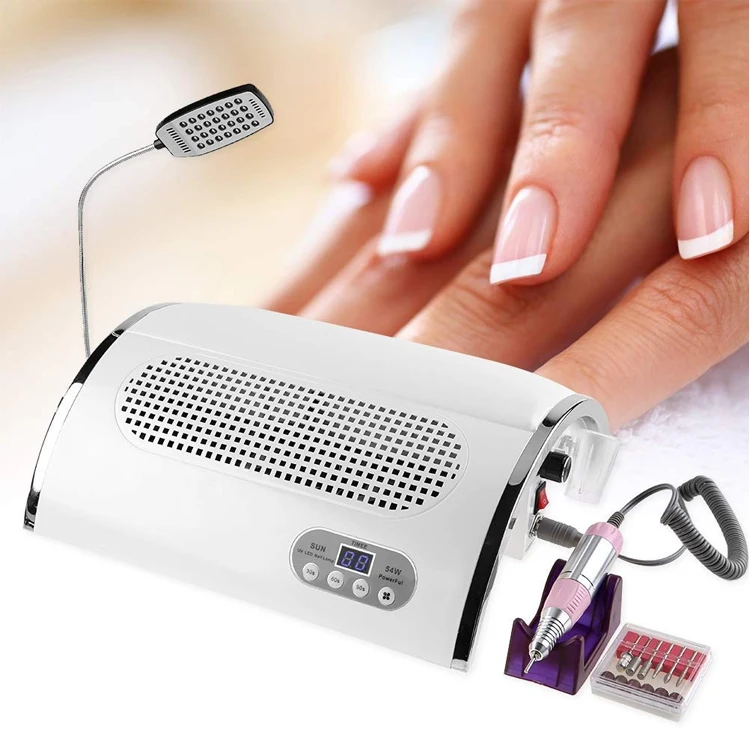 3 IN 1 Multifunctional Electric Nail Art Drill Manicure Kit  for Gels Polish With Sensor Professional Use