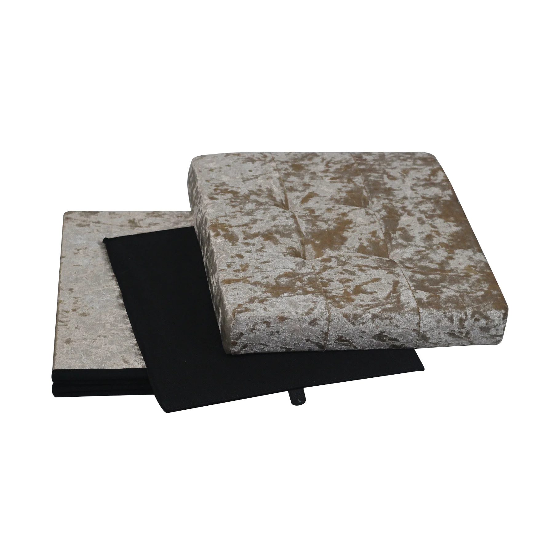 
Foldable Box, Collapsible Folding Ottoman With Cover Rest Stool Seat Storage Bench Chest 