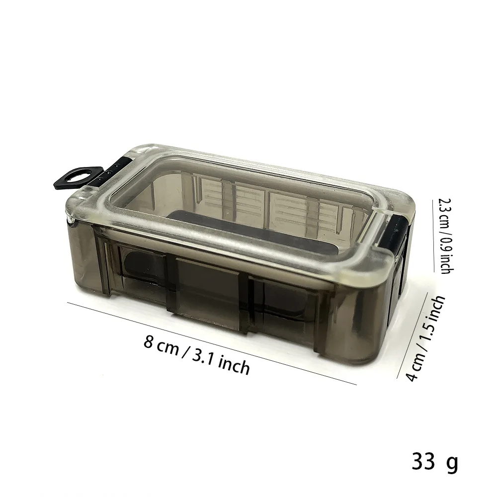 New Oem 8*4*2.3cm Multi-purpose Fishing Tackle Box Glow Seal Strip Waterproof Magnet Freely Assembleable