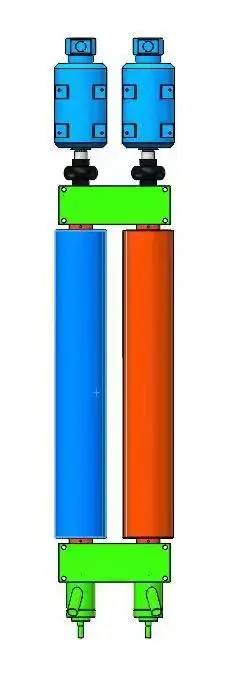 Twin roller assembly Environmental protection dust removal equipment Dusting drum non-standard equipments