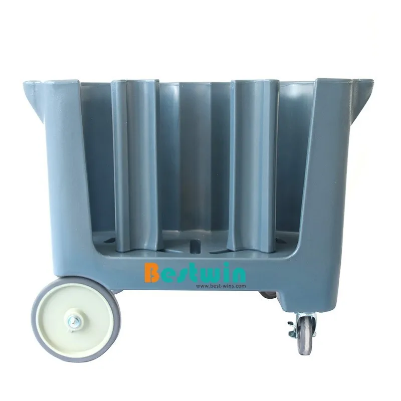 Товары для ресторанов и отелей пластиковая тележка хранения тарелок из полиэтилена