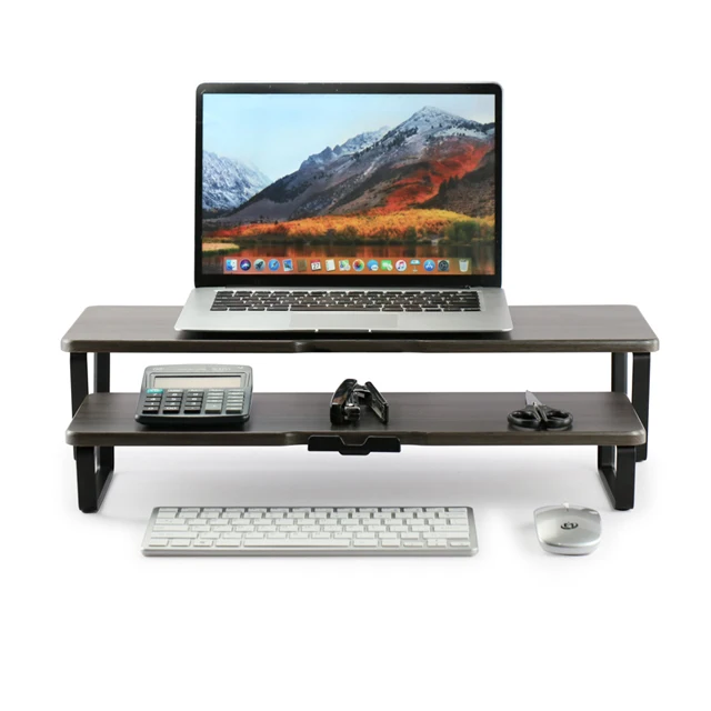 Keypoint ODM Высокое качество двойной комбинированный двойной хранилище с подставкой для телефона Подставка для монитора подставка для ноутбука