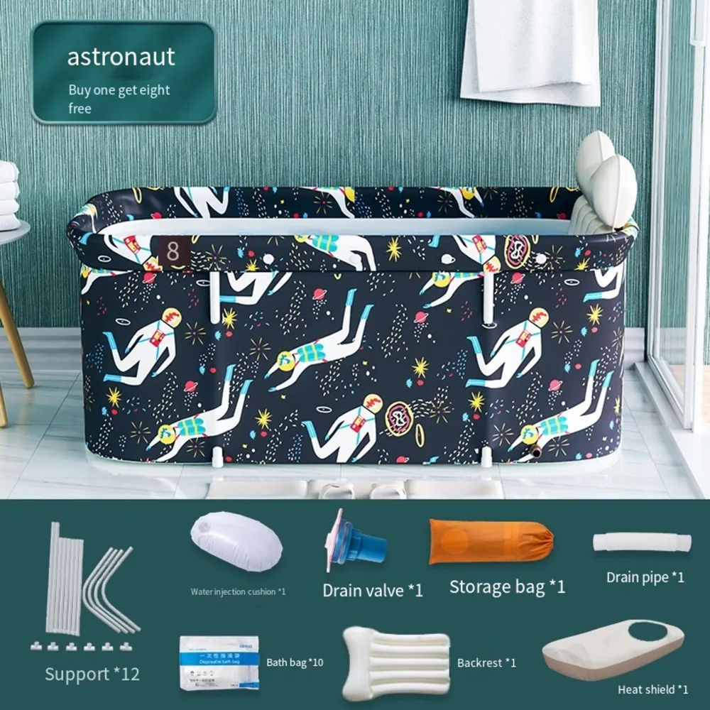 Portable Collapsible Bath Bucket Bathtub Large Capacity Bathroom Shower Bathing Artifact Free Installation New Arrival