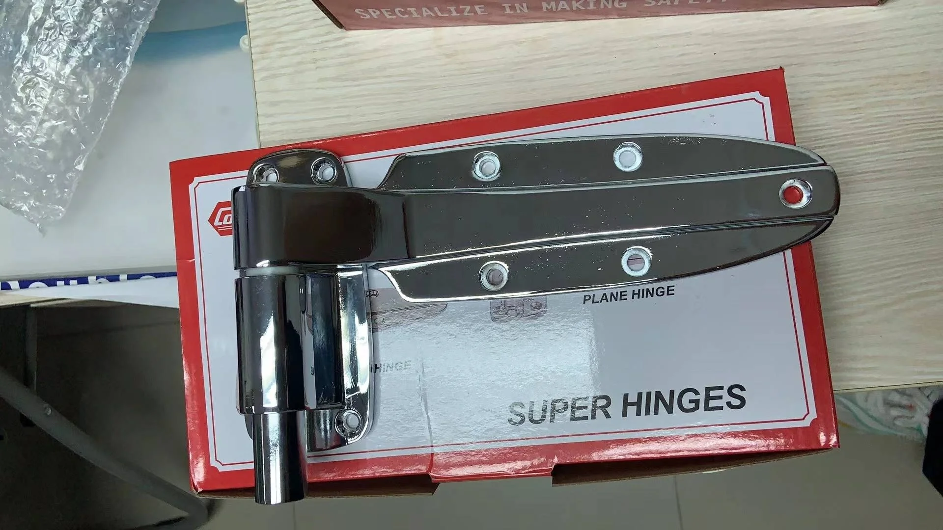 Coolmax brand Reversible Reach-in Plane Hinge with spring for Freezer and cold room hinges CM-1238-P