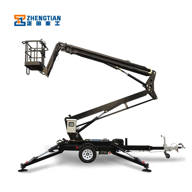 Mobile Boom Lift 8~20m Towable Articulating Boom Lift Man Lift Aerial Work Platform