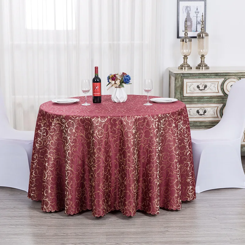 Hot Sale simple style white lace fabric square 120 cm diameter Custom table cloth for wedding and home using