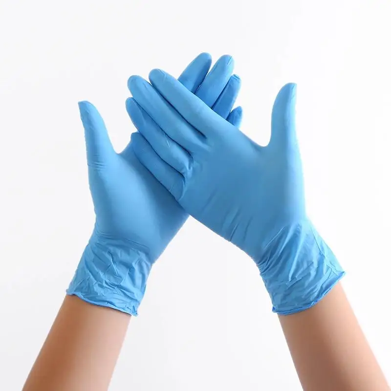 Customizable natural Rubber gloves,blue disposable nitrile gloves Latex Gloves price