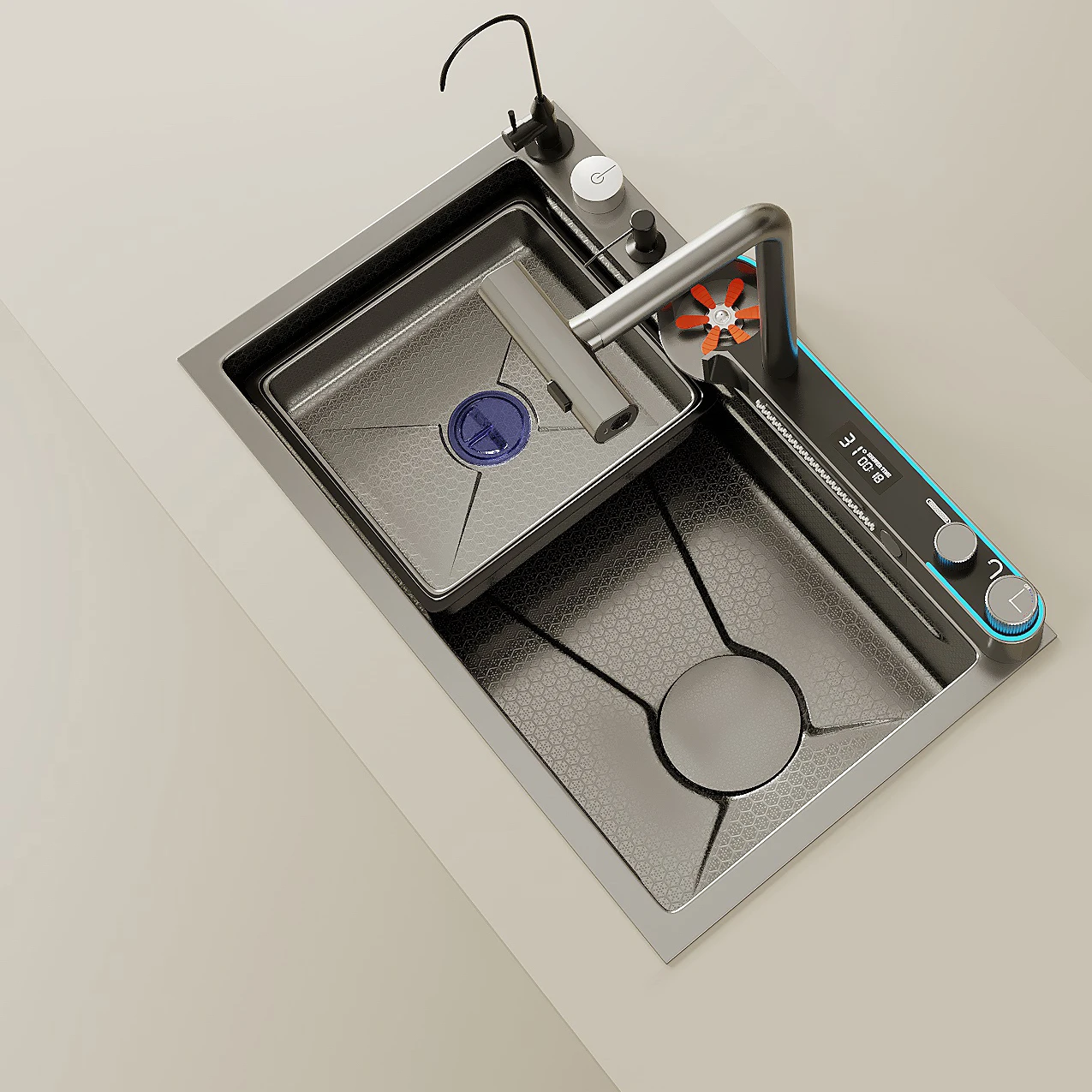 Смеситель для раковины из нержавеющей стали