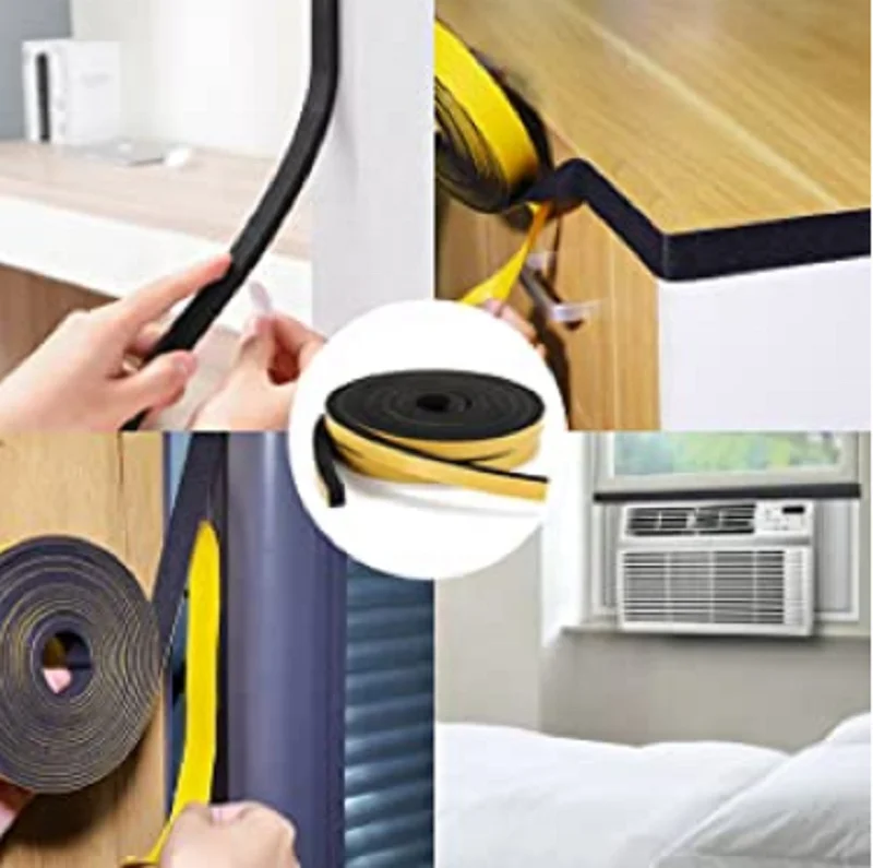 Hot Sale Die Cutting CR Neoprene Rubber Foam With Adhesive