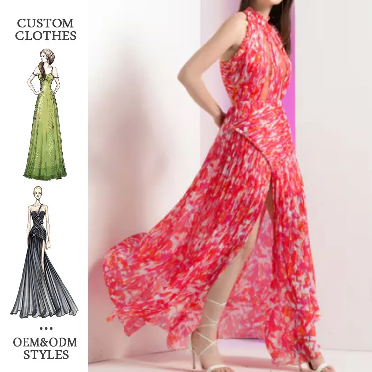 2024 Summer Sexy Woman Dress Beach Dress For Women Elegant Irregular Design High Quality Women Fashion Maxi Dress