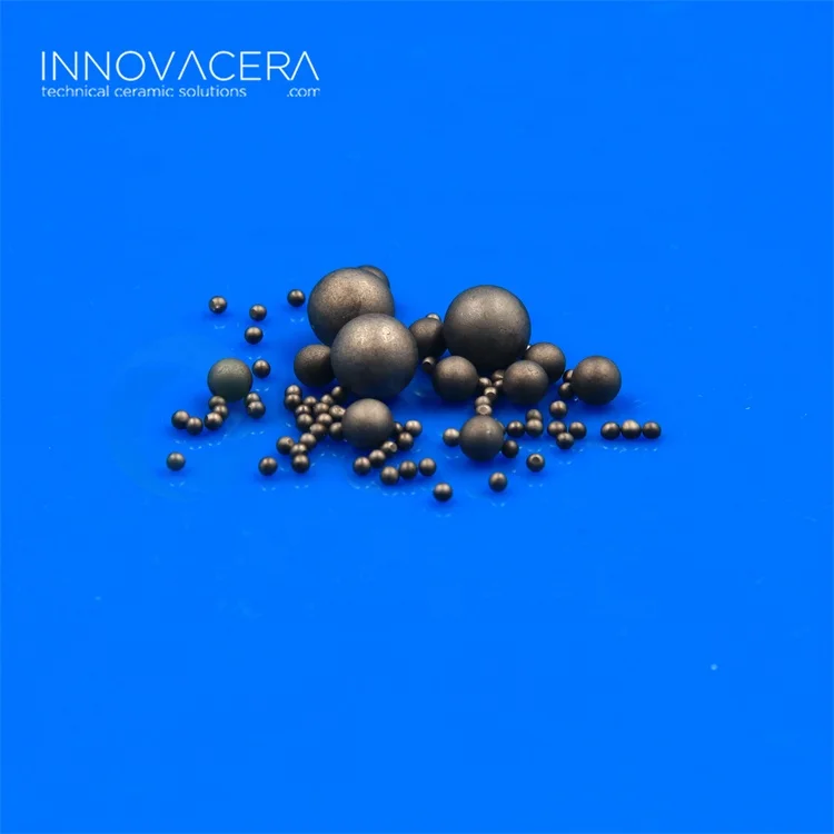 Excellent abrasion resistance Silicon Carbide Ceramic Grinding Balls for Glass / Engineering Ceramics