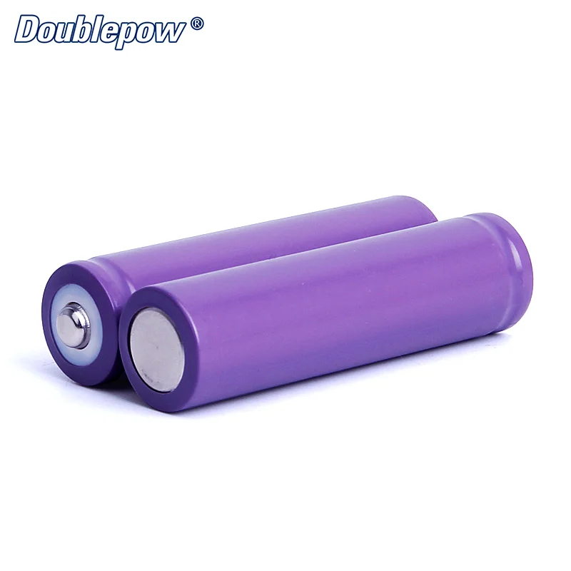 Doubepow 3.7v 1200mah 18650 Flat Top Cylinder Li-Ion Battery Rechargeable Lithium Battery Full Capacity 18650 1200mah 3.7V