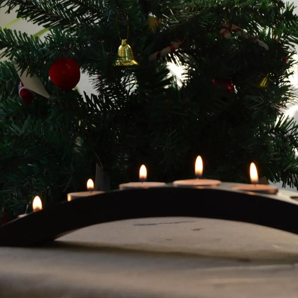 7 holes candelabra tealight candle holders