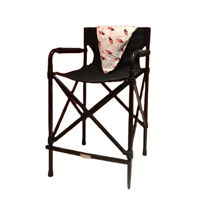 Onwaysport Heavy Duty 28 Inch Custom Beauty Salon Professional Portable Folding Aluminum Makeup Artist Director Chair