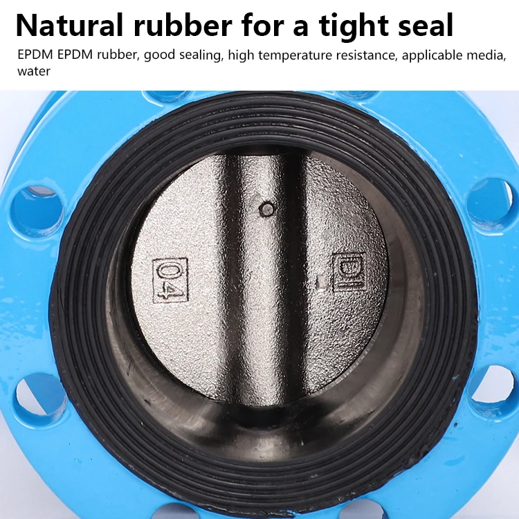 TF DN40 Cast Iron Waterproof Worm Gear EPDM seal Pneumatic Actuator Flanged Butterfly Valve