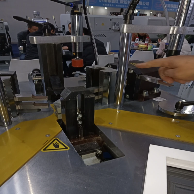 window and door making aluminum windows crimping corner clamp machine