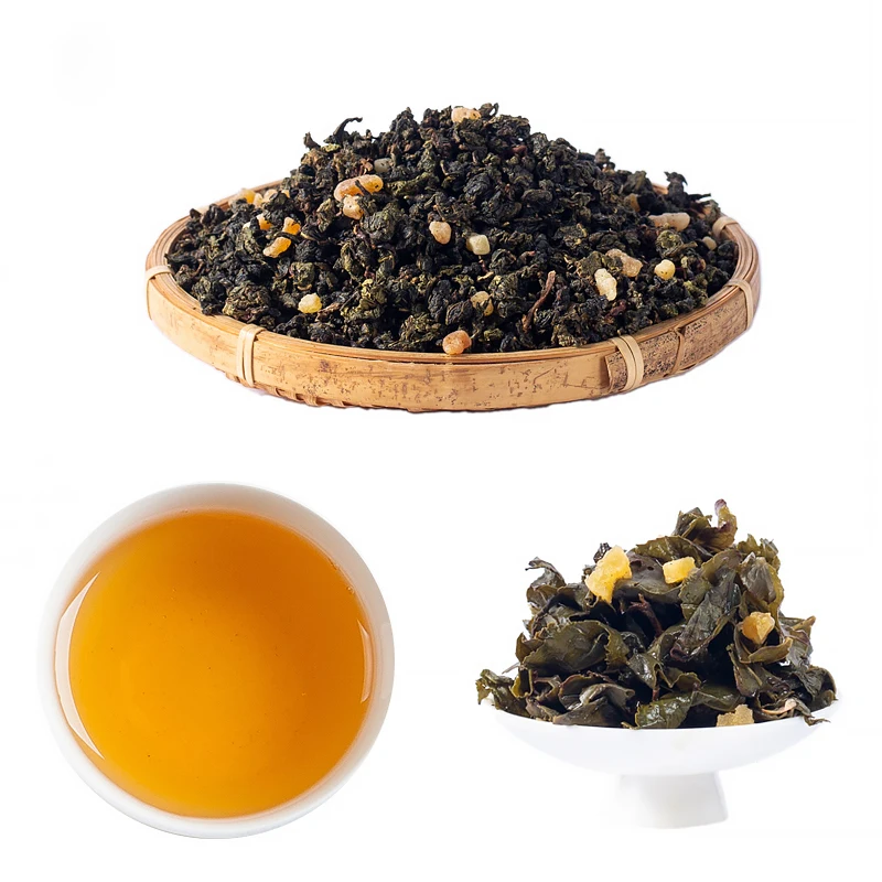 DLF02 sweet flavor slimming fujian milk oolong dried fruit tea Peach Oolong Tea