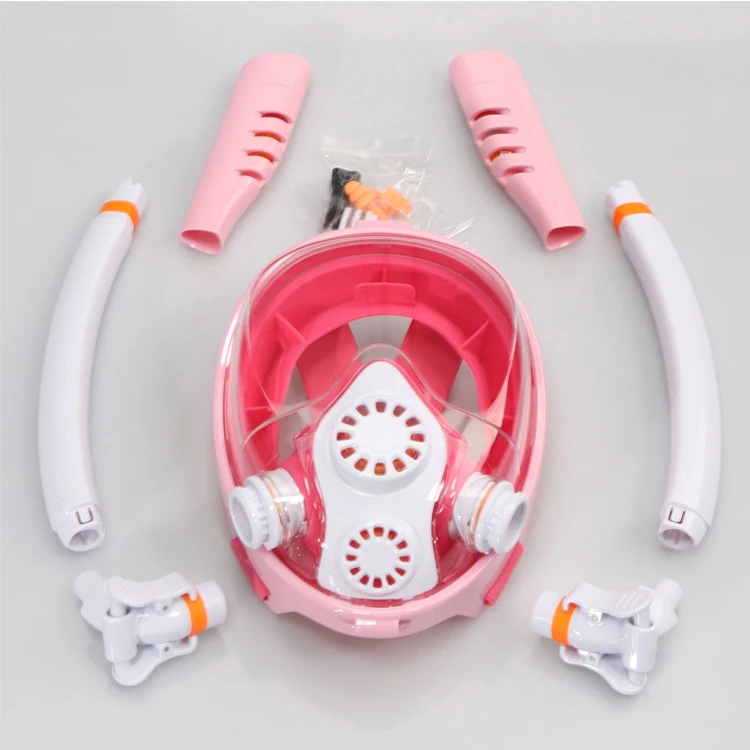 2020 new Professional Children Snorkel Diving Mask for kids Swimming Training Full Face Mask Scuba Equipment support Camera