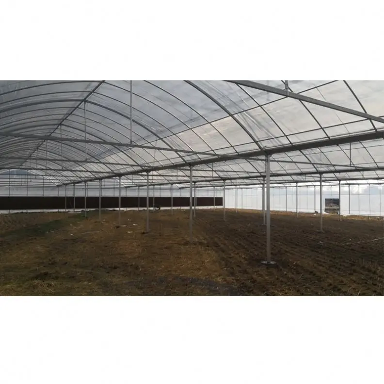 
200 micron uv resistant plastic film aluminum profile structure frame greenhouse plastic covering 