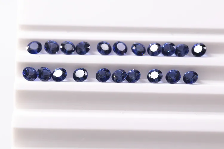 5A Round 1mm 2mm 3mm Jewelry making  synthetic gems wholesale Loose small sapphire gemstone