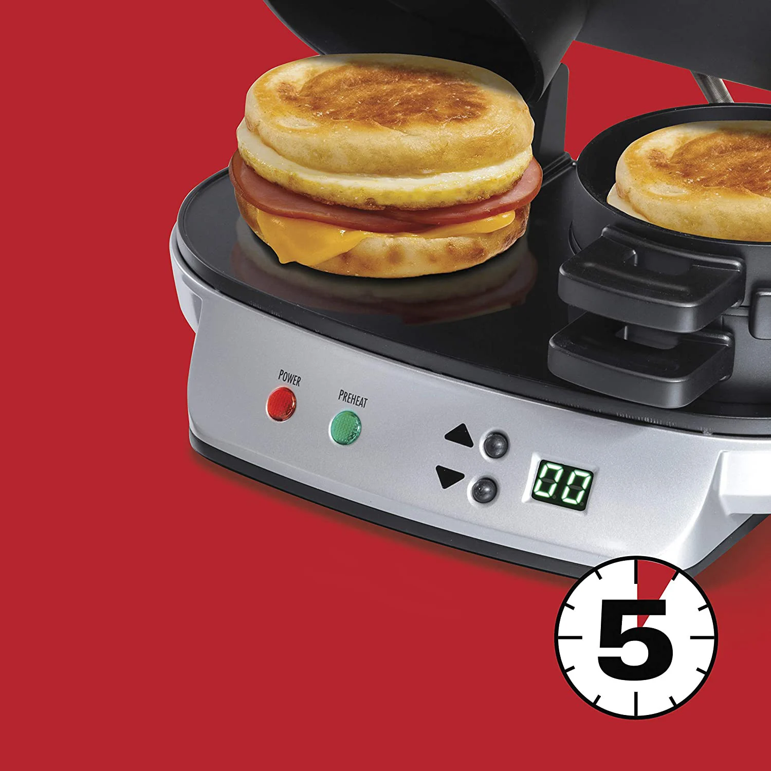 Multi Non-stick Plates Double Plate Hamburger Sandwich Maker Smart Mini Detachable Egg Breakfast Sandwich Makers