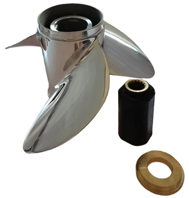 3 blade 13 3/4X19 R/L  E GROUP  Interchangeable Stainless Steel  Propeller OUTBOARD PROPELLER MARINE PROPELLER