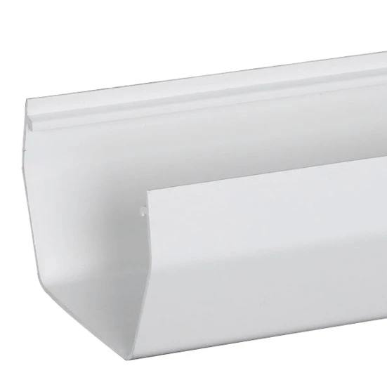 White U Style K Style Half Round Vinyl Gutter