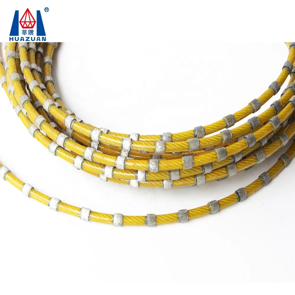 China Sintered Beads Diamond Wire Saw for marble cutting