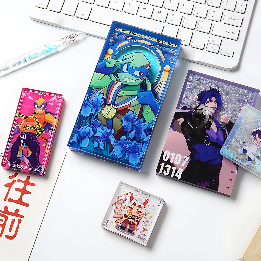 Oem Logo Customized Cartoon Anime Acrylic Standee Printing Transparent Quicksand Liquid Acrylic Stand For Promotion